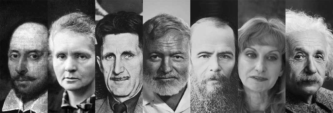 Philosophers, Authors, Intellectuals, Scientists, Literary Figures, Ernest Hemingway, Kurt Vonnegut, Isaac Newton, Charles Darwin, Albert Einstein, Stephen Hawking, Carl Sagan, Marie Curie, George Washington Carver, Ada Lovelace, Nikola Tesla, Galileo Galilei, Johannes Kepler, Herodotus, Archimedes, Euclid, Alan Turing, Gene Roddenberry, Indigenous Thinkers, Oodgeroo Noonuccal, Vine Deloria Jr., Rigoberta Menchú, Black Elk, Ptolemy, René Descartes, Thomas Sanchez, Mahatma Gandhi, William Shakespeare, Albert Camus, Evolution, Natural Selection, Theory of Relativity, Cosmology, Radioactivity, Agricultural Innovation, Computer Programming, Heliocentrism, Planetary Motion, Geometry, Artificial Intelligence, Indigenous Rights, Spirituality, Social Justice, Christianity Jesus Christ, Islam Muhammad, Hinduism Siddhartha, Gautama Buddha Buddhism , Sikhism Guru Nanak, Lorenzo Langstroth, Daniel Levitin, Max Planck