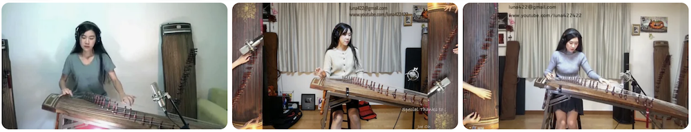 Excellent Asian Influence Rock and Roll Covers Gayageum Luna Lee and Moyun Chinese Guzheng (Below)