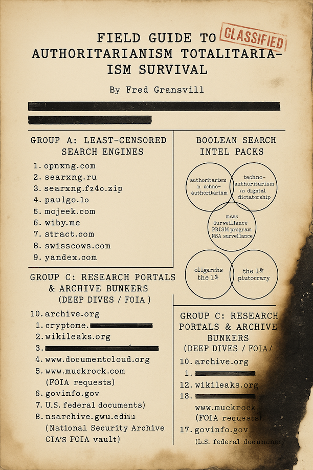 Field Guide to Totalitarian Resistance: Surviving Authoritarianism in the Digital Age
