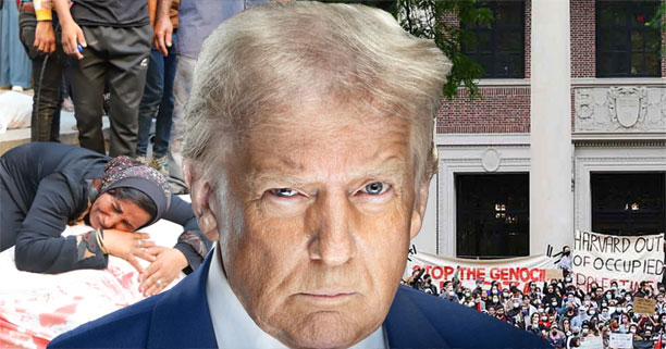 Donald Trump calls Harvard a joke while U.S. and Israel commit genocide